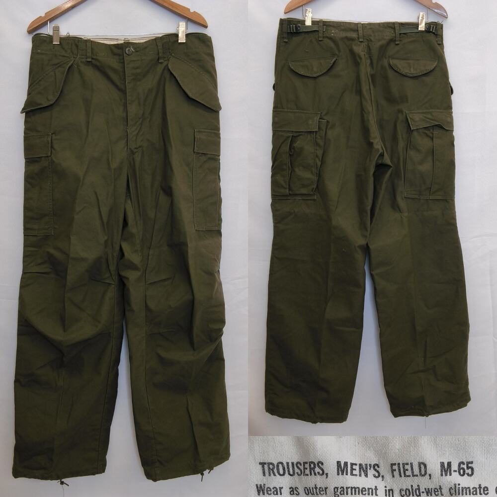 Vietnam Era M-65 Pants Men's M Long Army Green No Liner #W5033
